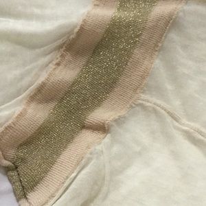 Free People cream burnout shirt